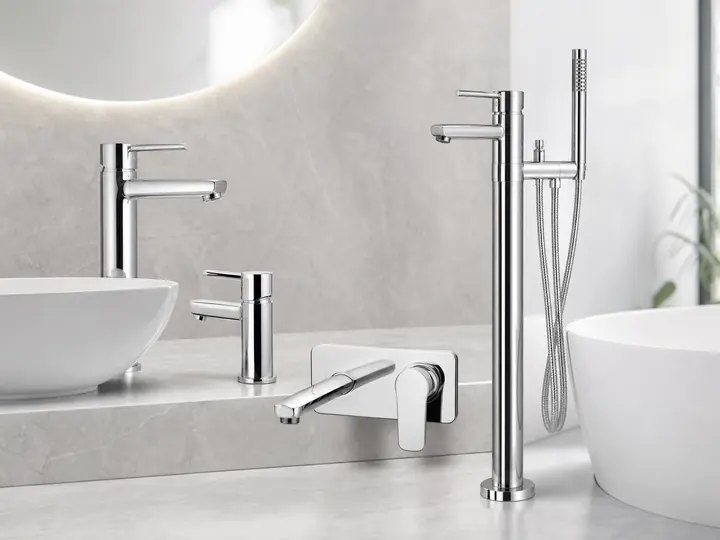 Bathroom faucet and shower product setting