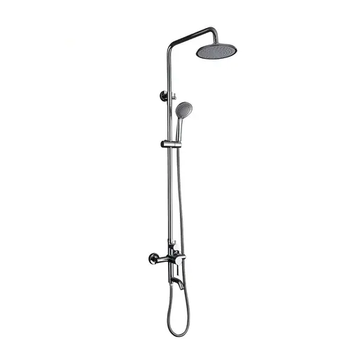 S001 chrome rain shower set