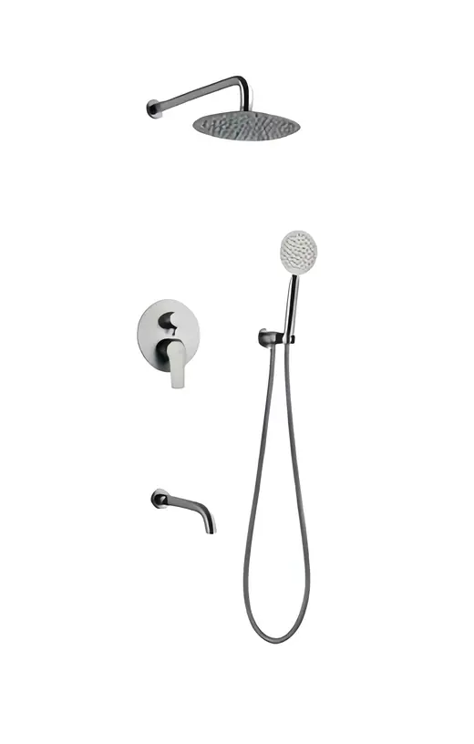 S006 round concealed shower set