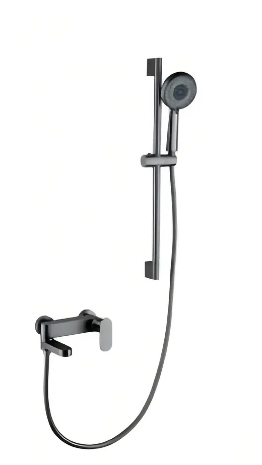 S013 compact black shower set