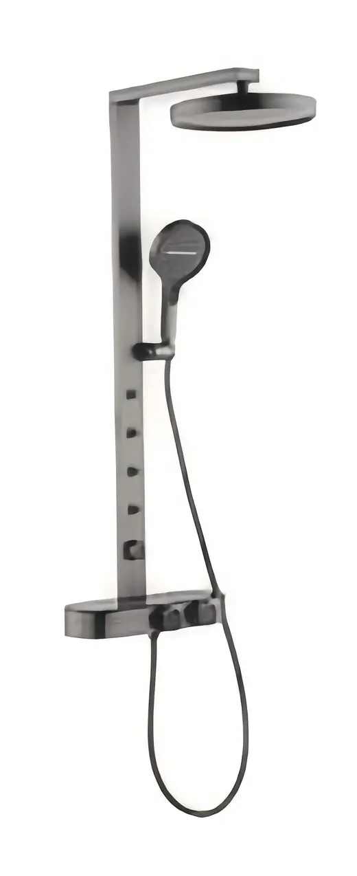 S015 tall black shower column