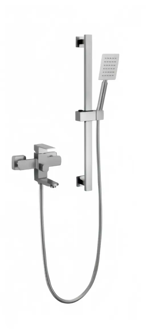 S016 chrome square shower set